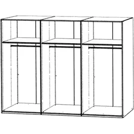 Rauch Drehtürenschrank Your Joyce mit Massivholzgriffen weiß