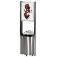 VAR Abfalleimer 50 l Silber