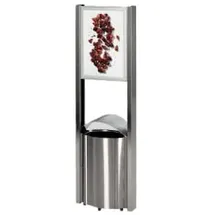 VAR Abfalleimer 50 l Silber