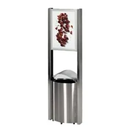 VAR Abfalleimer 50 l Silber