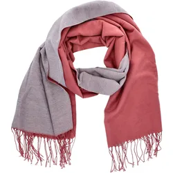 Antonio Damen Schal soft Cashmera double face  lachs/grau