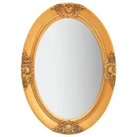 Furnicato Wandspiegel im Barock-Stil 50 x 70 cm Golden