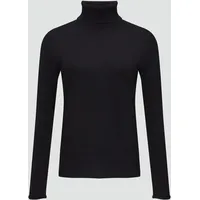 S.Oliver - Feiner Rollkragenpullover mit Ajour-Details, Damen, schwarz, 38