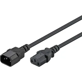 goobay Kaltgeräte Verlängerung 1,5m Schwarz