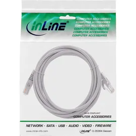 InLine Patchkabel, U/UTP, Cat.5e, grau, 3m