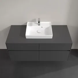 Villeroy & Boch Waschtischunterschrank 4 Auszüge 120 x 54,8 x 50 cm Schwarz