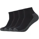CAMANO Kurzsocken 4 Paar Schwarz 43-46