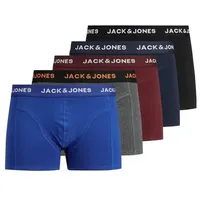 Jack & Jones Boxershorts Set 5er Pack Trunks Boxershorts Stretch Unterhose (5-St) 3624 in Schwarz-Navy-Grau grau|schwarz XXL