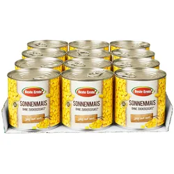 Beste Ernte Sonnenmais 285 g Abtropfgewicht, 12er Pack