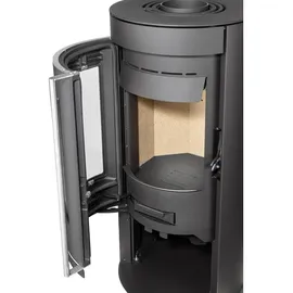 Justus Mino 2.0 Stahl schwarz/Abdeckplatte Keramik seidenweiß