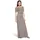 Vera Mont Abendkleid Glitzer-Look Taupe/Silver 40