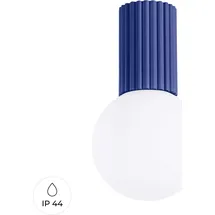 Sollux Lighting Plafond HALO 1xG9 Aluminium/Glas 21x12x12cm blau