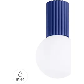 Sollux Lighting Plafond HALO 1xG9 Aluminium/Glas 21x12x12cm blau