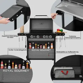Royal Gourmet 4-Brenner Gasgrill 10 kW grau