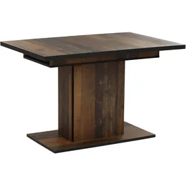 Hela Essgruppe HELA "Ariana, Esstisch mit 6 Stühlen, ausziehbarer Küchentisch", grau (oldwood, bezug waterfree schlamm, schlamm, schwarz), Einlegeplatte, Bezug Webstoff waterfree, Sitzmöbel-Sets, Essgruppe, Tisch 120-160cm, 6 Stühle mit hoher Belastbarkeit,