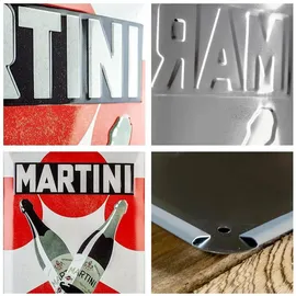Nostalgic-Art Blechschild, Martini – Spumanti – Geschenk-Idee für Cocktail-Fans, aus Metall, Vintage-Design zur Dekoration, 30 x 40 cm