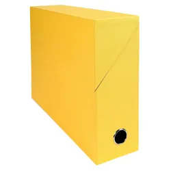 Exacompta 89529E 5x Transferbox Rücken 90mm gerilltes Papier - Gelb