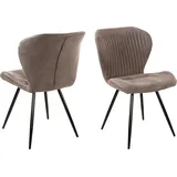 Jockenhöfer Gruppe Esszimmerstuhl Düren (Set, 2 St), in Vintage Optik braun|grau