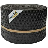 zaun|zu® Sichtschutz Rattan PE für Doppelstabmatten Dunkelbraun 26m