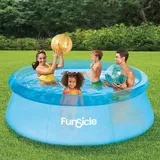 FUNSICLE Pool, Auto, stabil, transparent, blau, Funsicle Ø 2,44 m x 76 cm