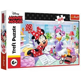 Trefl Trefl, Puzzle, EIN Tag mit einem Freund, 160 Teile, Disney Minnie, für Kinder ab 6 Jahren