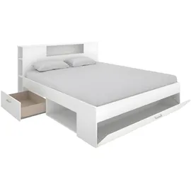 vente-unique Bett, Weiß - Leandre