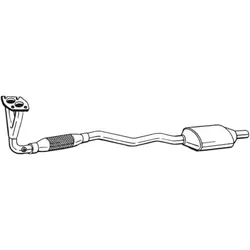 Katalysator BOSAL 099-638 für Opel Astra G CC Zafira A