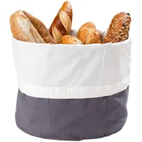 Rosenstein & Söhne XL-Brotkorb aus 100% Baumwolle, verschließbare Kordel,