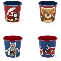 Excelsa Set Von 4 Espressotassen Vintage Toys Porzellan 9 cl Bunt