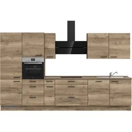 Nobilia Küchenzeile Structura II 360 cm braun