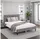 Homestyle4u Polsterbett 120 x 200 cm Grau