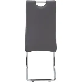 Hela 4er Set Hela Freischwinger Flora Lederoptik Grau