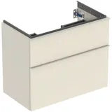 Geberit Waschtischunterschrank 2 Schubladen 74 x 61,5 x 41,6 cm Sand-Grau