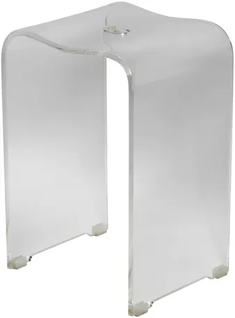 SAT Hocker freistehend 33x48x27,5 cm klar glanz SATSTOLPLASTT