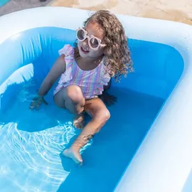 Swim Essentials Rechteckiger Swimming Pool 211 x 132 x 46 cm blau