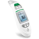 Medisana TM 750 digitales 6in1 Fieberthermometer Ohrthermometer für Babys, Kinder und Erwachsene, Stirnthermometer mit visuellem Fieberalarm, Speicherfunktion und Messung von Flüssigkeiten, Weiß