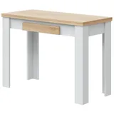 freiraum Klapptisch Clapp, in Weiß / Eiche Dekor - 110x79/77,5x50/100 (BxHxT) braun