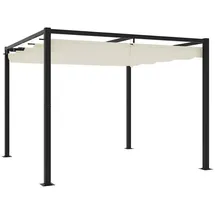 vidaXL Gartenpavillon 3 x 3 m Creme