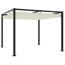 vidaXL Gartenpavillon 3 x 3 m Creme