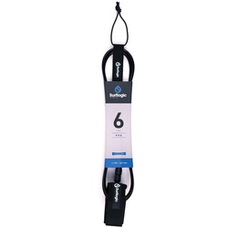 Surflogic Leash Pro Surfleash Wellenreiten Sup Wing Leine surf, Leash Längen: 6', Farbe: black