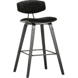 Woood "SENNS", schwarz (schwarz, schwarz, schwarz), B:41cm H:94cm T:50cm, Stoff, Stühle, Esszimmerstuhl, 2Stk