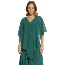 Vera Mont Chiffonstola mit Volant Dark Emerald,S | S