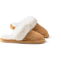 Lammfell Pantoffel KOMFORT für Damen hellbraun Gr. 39 - 39 EU