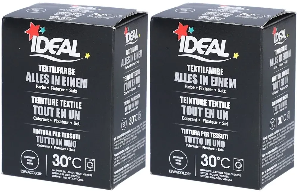 Ideal All-in-One-Textilfarbe Schwarz