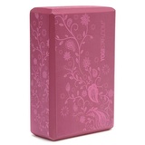 Yogistar Yoga Block indian flower 22,6 x 15,3 x 7,8cm