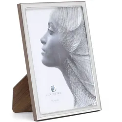 Ancona 10x15 cm silber-glanz Premium-Portraitrahmen zum Stellen
