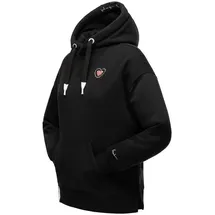 Navahoo Kapuzensweatshirt Goldfee Stylischer Damen Hoodie im Oversize-Look schwarz S (36)