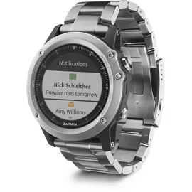 Garmin Fenix 3 Saphir titanium mit Titaniumarmband