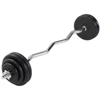 Gorilla Sports SZ-Curlset Gummi 35 kg One Size