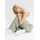 bonprix Palazzohose BONPRIX, Damen, Gr. 40, N-Gr, grün (seegras), Obermaterial: 55% Leinen, 45% Viskose, loose fit, Hosen Palazzohose, aus Leinen und Viskose, Loose Fit Passform, mit Smock-Bund